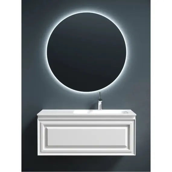 ТУМБА ПОДВЕСНАЯ SANCOS VERY C ОДНИМ ЯЩИКОМ ОСНАЩЕННЫМ ДОВОДЧИКАМИ, ПРАВАЯ, BIANCO, 995Х445Х406