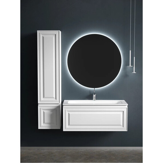 ТУМБА ПОДВЕСНАЯ SANCOS VERY C ОДНИМ ЯЩИКОМ ОСНАЩЕННЫМ ДОВОДЧИКАМИ, BIANCO, 995Х445Х406