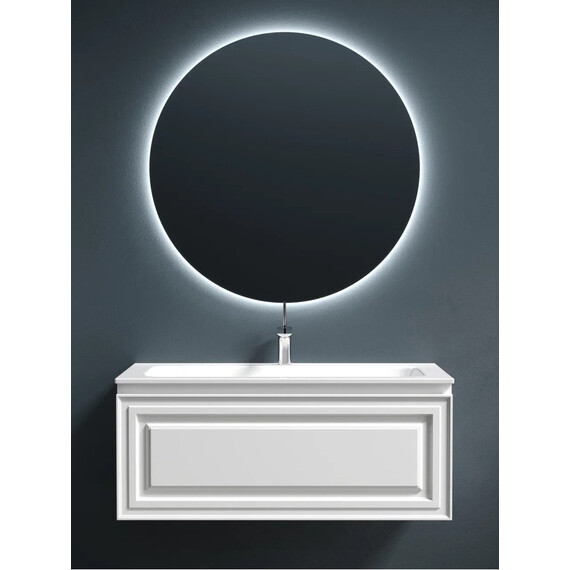 ТУМБА ПОДВЕСНАЯ SANCOS VERY C ОДНИМ ЯЩИКОМ ОСНАЩЕННЫМ ДОВОДЧИКАМИ, BIANCO, 995Х445Х406