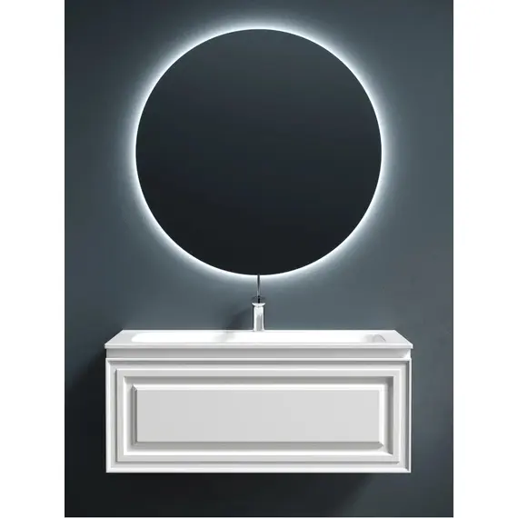 ТУМБА ПОДВЕСНАЯ SANCOS VERY C ОДНИМ ЯЩИКОМ ОСНАЩЕННЫМ ДОВОДЧИКАМИ, BIANCO, 995Х445Х406