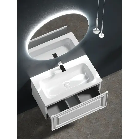 ТУМБА ПОДВЕСНАЯ SANCOS VERY C ОДНИМ ЯЩИКОМ ОСНАЩЕННЫМ ДОВОДЧИКАМИ, BIANCO, 790Х445Х406