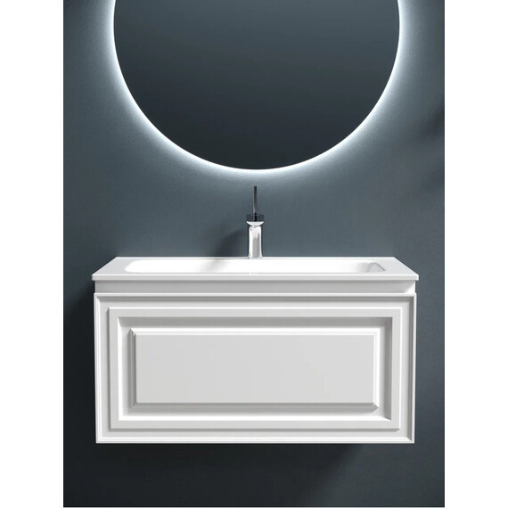 ТУМБА ПОДВЕСНАЯ SANCOS VERY C ОДНИМ ЯЩИКОМ ОСНАЩЕННЫМ ДОВОДЧИКАМИ, BIANCO, 790Х445Х406