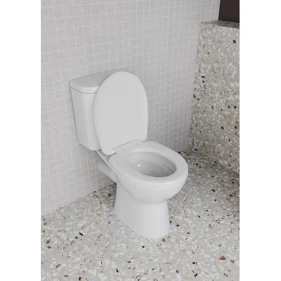 НАПОЛЬНЫЙ БЕЗОБОДКОВЫЙ УНИТАЗ VITRA S10 SMOOTHFLUSH C ТЕРМОПЛАСТОВЫМ СИДЕНЬЕМ МИКРОЛИФТ