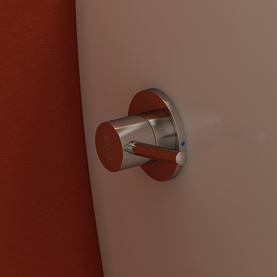 ПОДВЕСНОЙ БЕЗОБОДКОВЫЙ УНИТАЗ VITRA METROPOLE RIM-EX С ФУНКЦИЕЙ БИДЕ И ВСТРОЕННЫМ СМЕСИТЕЛЕМ