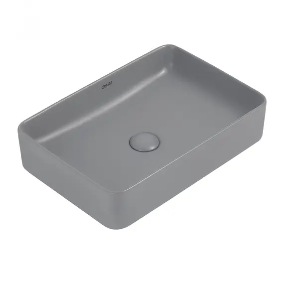 РАКОВИНА НАКЛАДНАЯ ABBER RECHTECK AC2207MG СЕРАЯ МАТОВАЯ