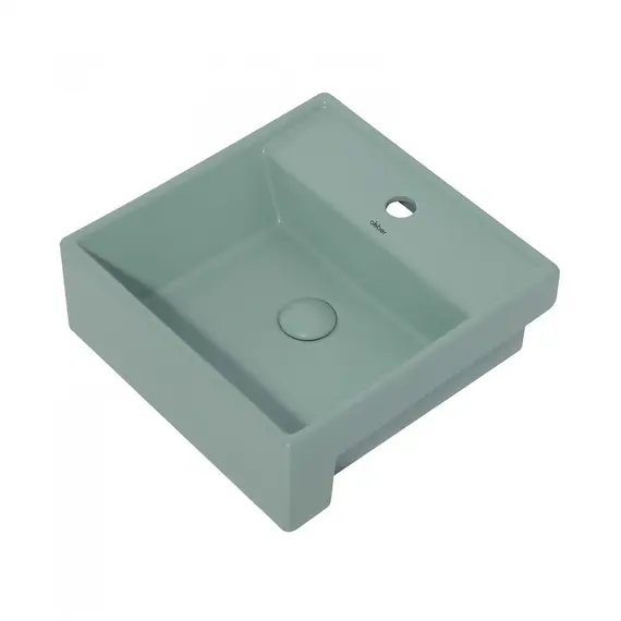 РАКОВИНА НАКЛАДНАЯ ABBER RECHTECK AC2208MCG СВЕТЛО-ЗЕЛЕНАЯ МАТОВАЯ