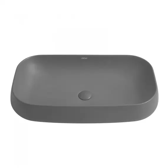 РАКОВИНА НАКЛАДНАЯ ABBER RECHTECK AC2210MG СЕРАЯ МАТОВАЯ