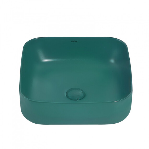 РАКОВИНА НАКЛАДНАЯ ABBER RECHTECK AC2211MBG ТЕМНО-ЗЕЛЕНАЯ МАТОВАЯ