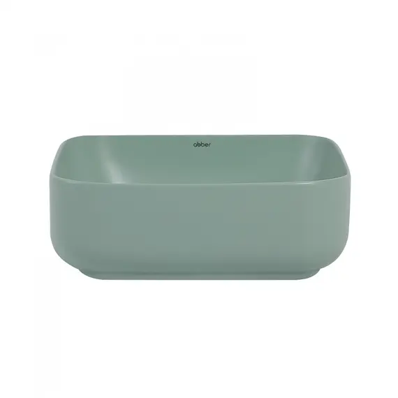 РАКОВИНА НАКЛАДНАЯ ABBER RECHTECK AC2211MCG СВЕТЛО-ЗЕЛЕНАЯ МАТОВАЯ