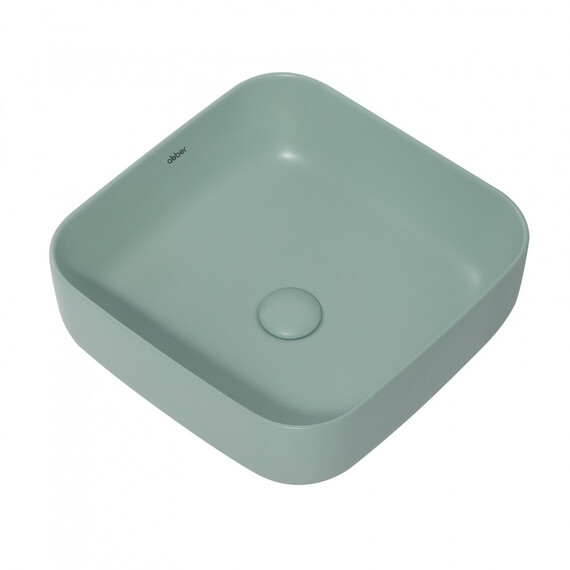 РАКОВИНА НАКЛАДНАЯ ABBER RECHTECK AC2211MCG СВЕТЛО-ЗЕЛЕНАЯ МАТОВАЯ