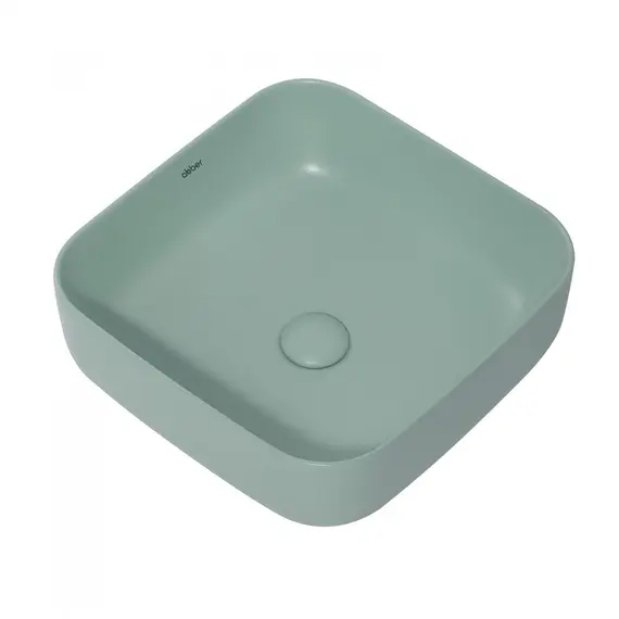 РАКОВИНА НАКЛАДНАЯ ABBER RECHTECK AC2211MCG СВЕТЛО-ЗЕЛЕНАЯ МАТОВАЯ