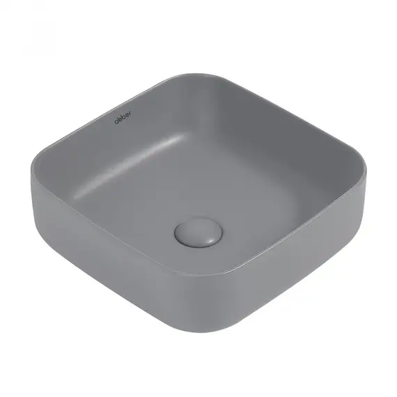 РАКОВИНА НАКЛАДНАЯ ABBER RECHTECK AC2211MG СЕРАЯ МАТОВАЯ