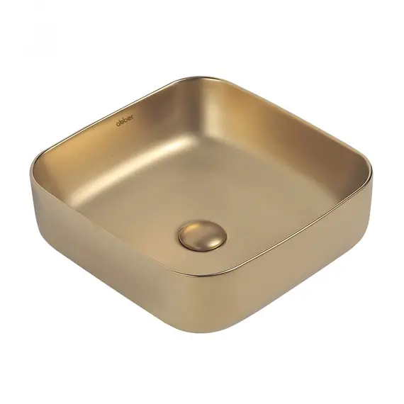 РАКОВИНА НАКЛАДНАЯ ABBER RECHTECK AC2211MMG ЗОЛОТО МАТОВОЕ