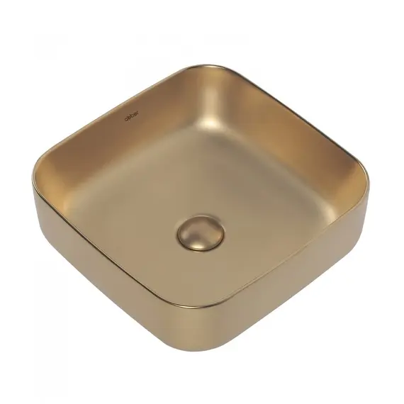 РАКОВИНА НАКЛАДНАЯ ABBER RECHTECK AC2211MMG ЗОЛОТО МАТОВОЕ