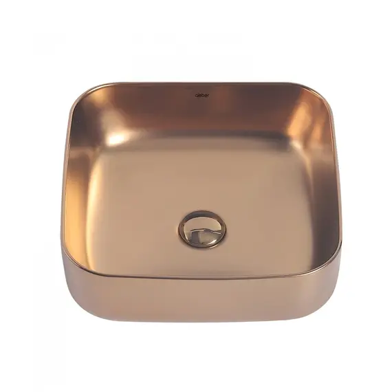 РАКОВИНА НАКЛАДНАЯ ABBER RECHTECK AC2211MRG РОЗОВОЕ ЗОЛОТО МАТОВОЕ