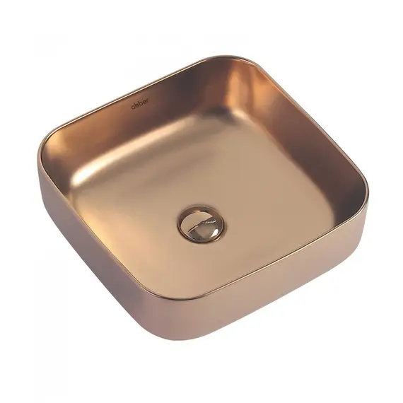 РАКОВИНА НАКЛАДНАЯ ABBER RECHTECK AC2211MRG РОЗОВОЕ ЗОЛОТО МАТОВОЕ