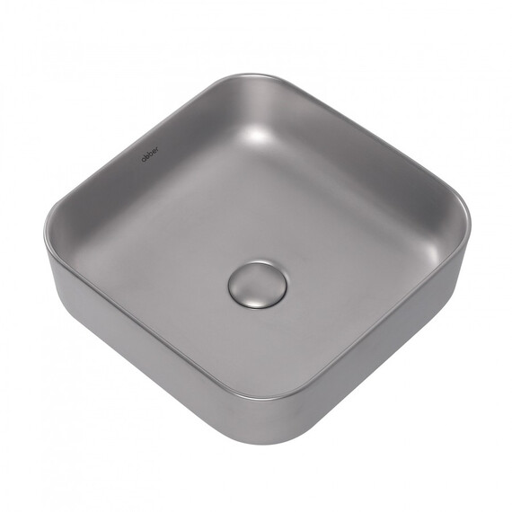 РАКОВИНА НАКЛАДНАЯ ABBER RECHTECK AC2211MS СЕРЕБРО МАТОВОЕ