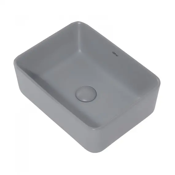 РАКОВИНА НАКЛАДНАЯ ABBER RECHTECK AC2213MG СЕРАЯ МАТОВАЯ