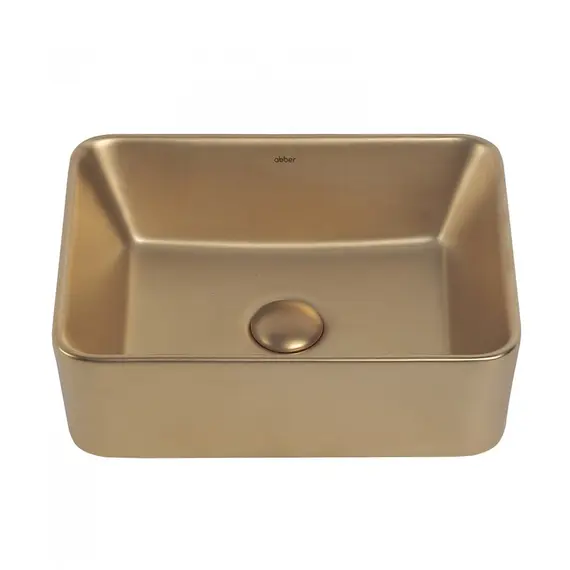 РАКОВИНА НАКЛАДНАЯ ABBER RECHTECK AC2213MMG ЗОЛОТО МАТОВОЕ