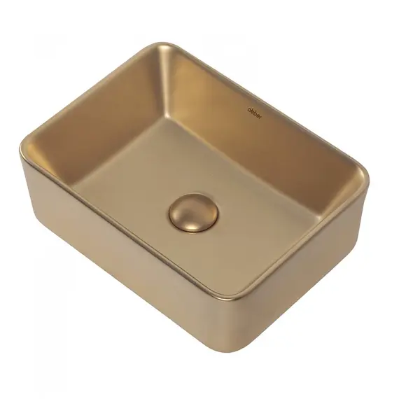 РАКОВИНА НАКЛАДНАЯ ABBER RECHTECK AC2213MMG ЗОЛОТО МАТОВОЕ