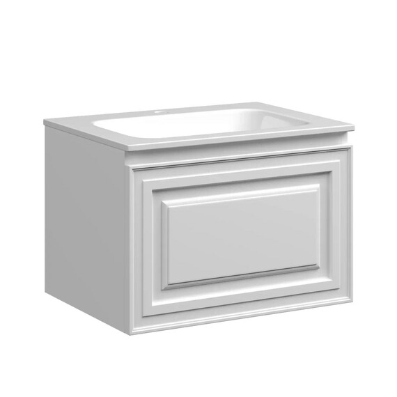 ТУМБА ПОДВЕСНАЯ SANCOS VERY C ОДНИМ ЯЩИКОМ ОСНАЩЕННЫМ ДОВОДЧИКАМИ, BIANCO, 590Х445Х406
