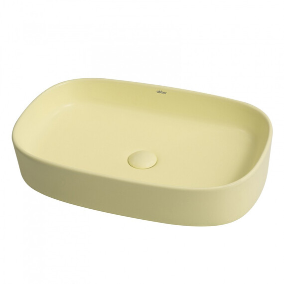РАКОВИНА НАКЛАДНАЯ ABBER RECHTECK AC2209MY ЖЕЛТАЯ МАТОВАЯ