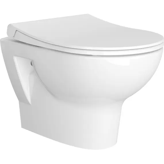 КОМПЛЕКТ БЕЗОБОДКОВЫЙ ПОДВЕСНОЙ УНИТАЗ VITRA ZENTRUM И ТОНКОЕ ДЮРОПЛАСТОВОЕ СИДЕНЬЕ МИКРОЛИФТ