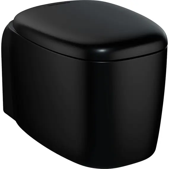 ПОДВЕСНОЙ БЕЗОБОДКОВЫЙ УНИТАЗ VITRA PLURAL RIM-EX ЧЕРНЫЙ МАТОВЫЙ