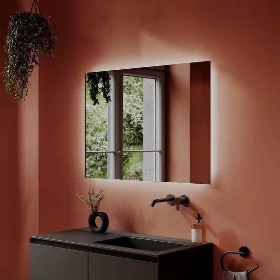 ЗЕРКАЛО ДЛЯ ВАННОЙ КОМНАТЫ SANCOS SQUARE 1000Х700 С ПОДСВЕТКОЙ, АРТ. SQ1000