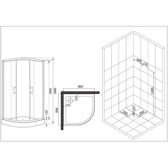 УГОЛОК ДУШЕВОЙ ESBANO ESR-8015