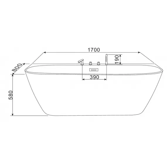 АКРИЛОВАЯ ВАННА SAN MARINO-SM   
