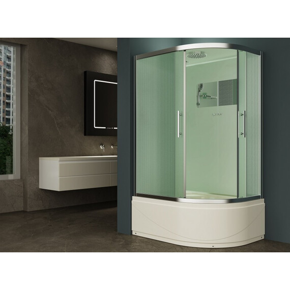 КАБИНА ДУШЕВАЯ ESBANO EST-129 CRB ЛЕВЫЙ