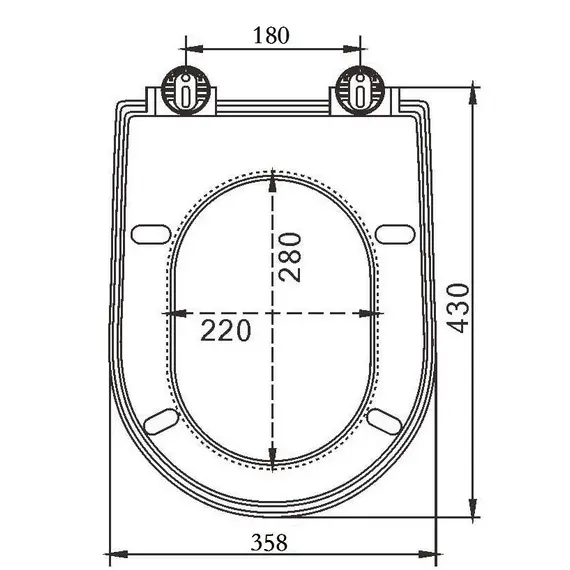 КРЫШКА - СИДЕНЬЕ  GARCIA ЧЕРНЫЙ МАТ.(АРТ.3008)