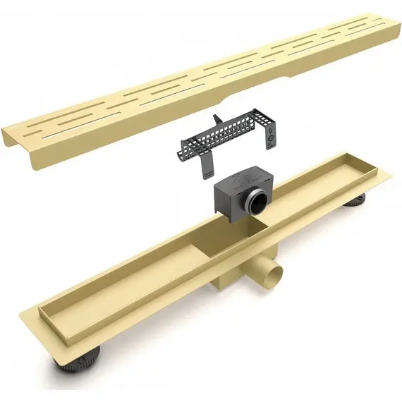 ЖЕЛОБ ДУШЕВОЙ ESBANO META РЕШЕТКА RAIN ДЛИНА 70 СМ ЗОЛОТОЙ