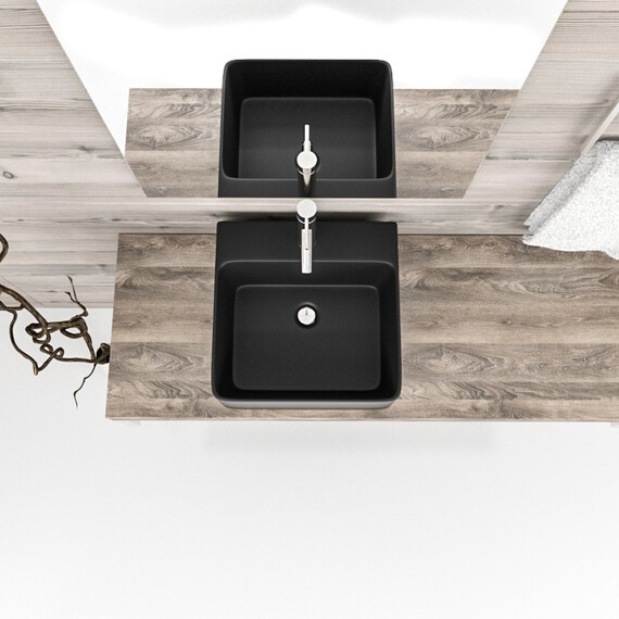 РАКОВИНА НАКЛАДНАЯ ESBANO CIRCON-40 ЧЕРНАЯ МАТОВАЯ