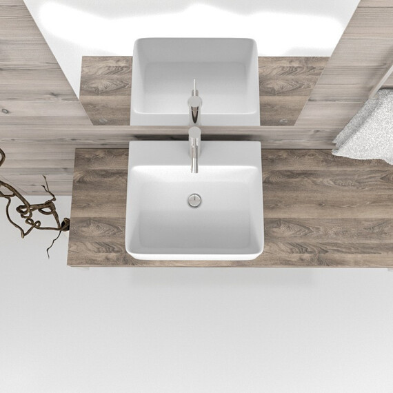 РАКОВИНА НАКЛАДНАЯ ESBANO CIRCON-46 БЕЛАЯ