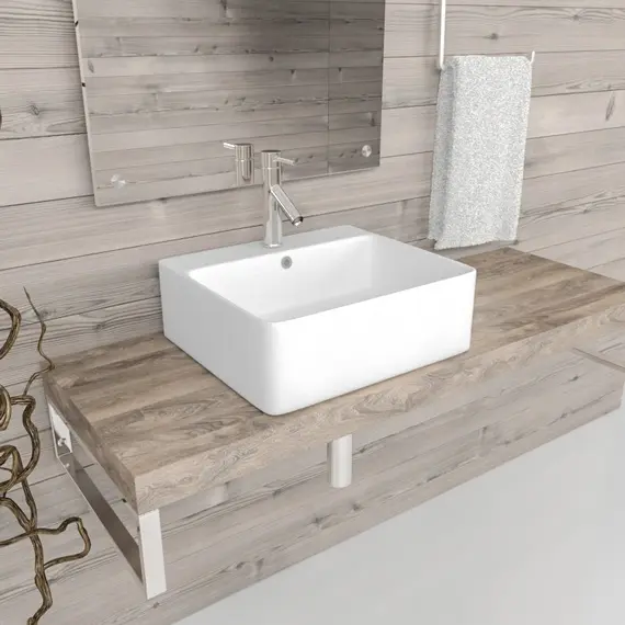 РАКОВИНА НАКЛАДНАЯ ESBANO CIRCON-46 БЕЛАЯ