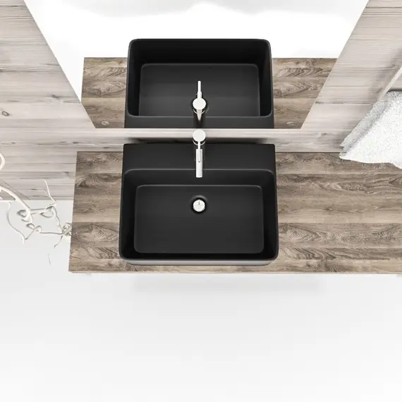 РАКОВИНА НАКЛАДНАЯ ESBANO CIRCON-52 ЧЕРНАЯ МАТОВАЯ