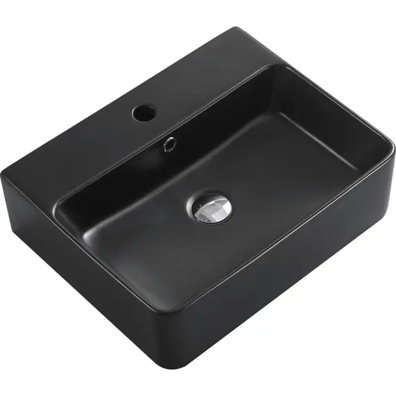 РАКОВИНА НАКЛАДНАЯ ESBANO CIRCON-52 ЧЕРНАЯ МАТОВАЯ