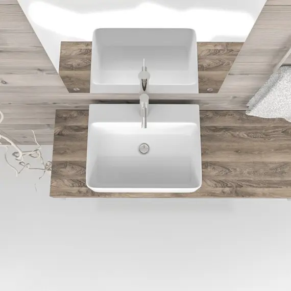 РАКОВИНА НАКЛАДНАЯ ESBANO CIRCON-52 БЕЛАЯ