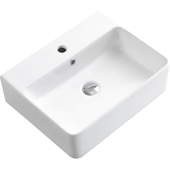 РАКОВИНА НАКЛАДНАЯ ESBANO CIRCON-52 БЕЛАЯ