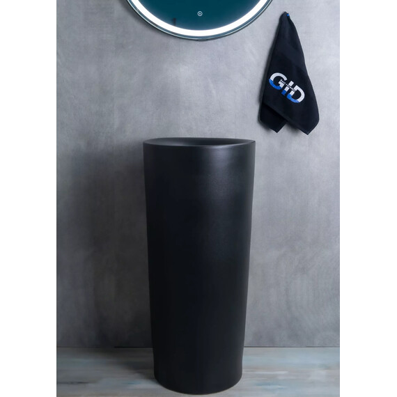 КЕРАМИЧЕСКАЯ НАПОЛЬНАЯ РАКОВИНА GID NB130BG ЧЕРНЫЙ ГРАФИТ