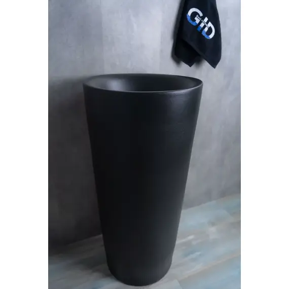 КЕРАМИЧЕСКАЯ НАПОЛЬНАЯ РАКОВИНА GID NB130BG ЧЕРНЫЙ ГРАФИТ