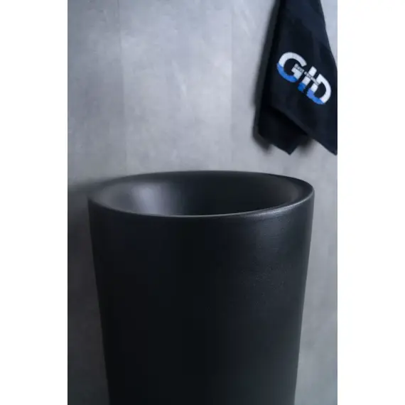 КЕРАМИЧЕСКАЯ НАПОЛЬНАЯ РАКОВИНА GID NB130BG ЧЕРНЫЙ ГРАФИТ