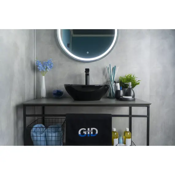 ЧЕРНАЯ ГЛЯНЦЕВАЯ КЕРАМИЧЕСКАЯ РАКОВИНА GID NC920