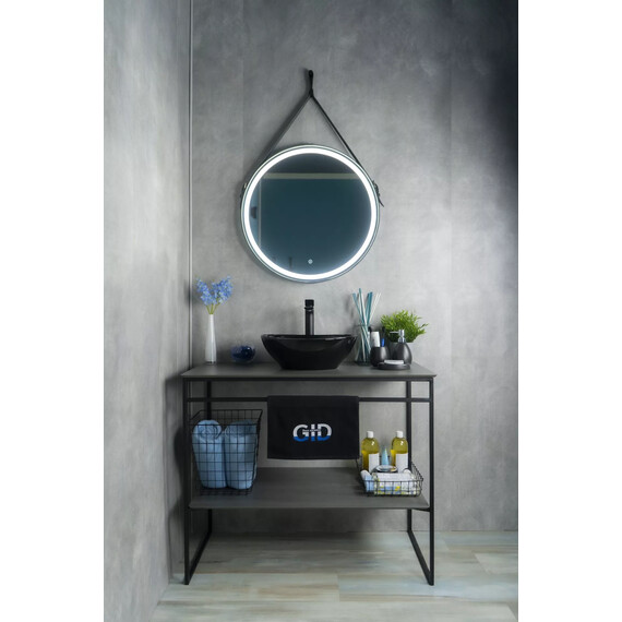 ЧЕРНАЯ ГЛЯНЦЕВАЯ КЕРАМИЧЕСКАЯ РАКОВИНА GID NC920