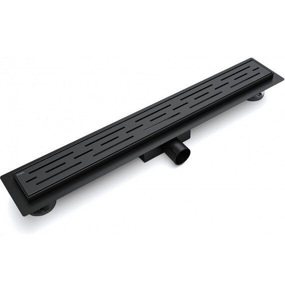 ЖЕЛОБ ДУШЕВОЙ ESBANO META РЕШЕТКА RAIN ДЛИНА 70 СМ МАТОВЫЙ ЧЕРНЫЙ