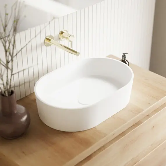 РАКОВИНА НАКЛАДНАЯ WHITECROSS EMERALD 55X37 (БЕЛЫЙ МАТ)