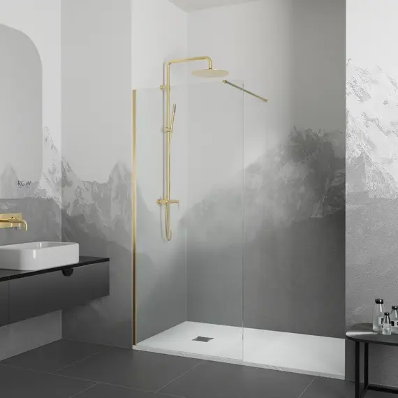 ДУШЕВАЯ ПЕРЕГОРОДКА RGW WA-10G + ДУШЕВАЯ СТОЙКА RGW SP-31G