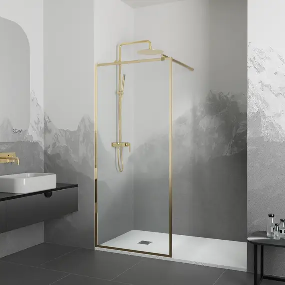 ДУШЕВАЯ ПЕРЕГОРОДКА RGW WA-12G + ДУШЕВАЯ СТОЙКА RGW SP-33G